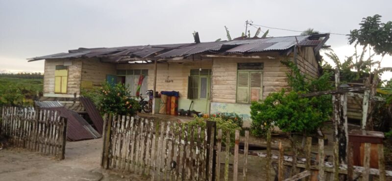 BPBD Kabupaten Aceh Timur mencatat sebanyak 14 rumah warga setempat rusak. (Dok. BNPB)