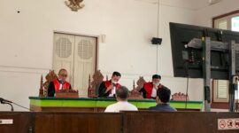 Sidang gugatan PT OSS Al Masarat Internasional CO asal Arab Saudi terhadap PT Zarinda di PN Makassar. (Dok. Kuasa Hukum OSS Al Masarat Internasional CO, Yoyo Arifardhani)