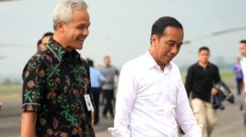 Presiden Joko Widodo bersama Gubernur Jateng Ganjar Pranowo. (Instagram.com/@@ganjarpranowo)
