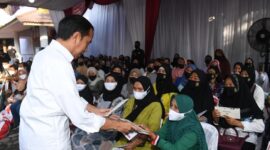 Jokowi Hadiri Puncak Peringatan Hari Keluarga Nasional 2022. (Dok. Sekretariat Presiden/Kris )
