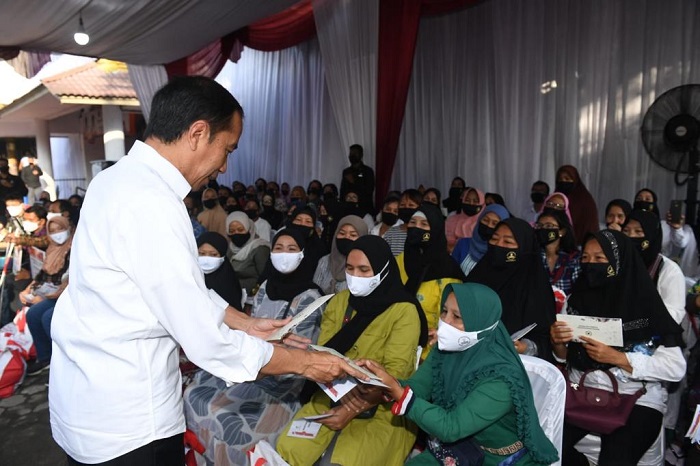 Jokowi Hadiri Puncak Peringatan Hari Keluarga Nasional 2022. (Dok. Sekretariat Presiden/Kris )
