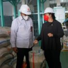 Ketua DPR RI Dr. (H.C.) Puan Maharani meninjau unit Modern Rice Milling Plant (MRMP). (Dok. Dpr.go.id)