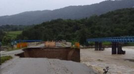 Curah hujan yang tinggi menyebabkan meluapnya Sungai Gumbasa di Kabupaten Sigi. (Dok. BNPB Indonesia)