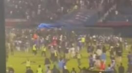 Tragedi sepak bola Kanjuruhan Malang akibatkan 127 korban yang meninggal dunia. (Instagram.com/@novierma23)
