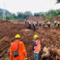 Tanah Longsor akibat gempa bumi kabupaten Cianjur.  (Dok. Biro Pers Sekretariat Presiden/Laily Rachev) 
