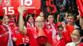 Tren elektabilitas Partai Solidaritas Indonesia (PSI) terus naik mencapai 5,5 persen. (Instagram.com/@psi_id) 
