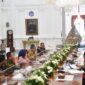 Presiden Joko Widodo menerima kedatangan anggota Dewan Pers.  (Dok. Biro Pers Sekretariat Presiden/Rusman ) 
