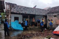 Puluhan Rumah Warga Kabupaten Madiun Rusak. 