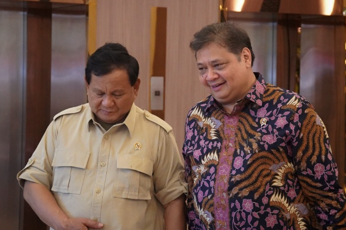 Prabowo Subianto bersama Airlangga Hartarto (Foto Dok. Ekon.go.id)