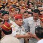 Menteri Pertahanan Prabowo Subianto menghadiri acara Reuni Akbar dan Halal Bihalal Persatuan Purnawirawan Indonesia Raya (PPIR) TNI-Polri. (Dok. Tim Media Prabowo Subianto)
