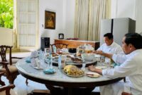 Prabowo Subianto mengunggah momen santap siangnya bersama Jokowi melalui akun Instagram resminya. (Instagram.com/@prabowo) 