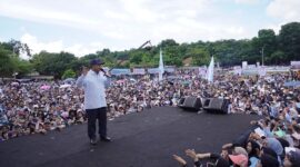 Calon Presiden nomor urut 2, Prabowo Subianto hadir di acara Deklarasi Dukungan dari masyarakat Subang dan Relawan. (Dok. TKN Prabowo - Gibran)
