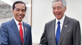 Presiden Jokowi mengadakan Bersama dengan PM Singapura Lee Hsien Loong, (Dok. kemlu.go.id)