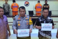 Polda Jatim Laksanakan Press Release hasil ungkap kasus Penipuan dan Penggelapan. (Instagram.com/@humaspoldajatim)