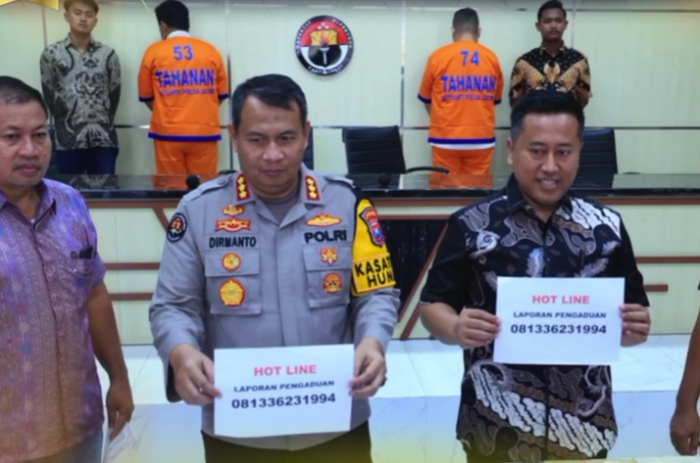 Polda Jatim Laksanakan Press Release hasil ungkap kasus Penipuan dan Penggelapan. (Instagram.com/@humaspoldajatim)