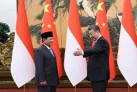 Menteri Pertahanan RI Prabowo Subianto Bersama Presiden Tiongkok (China) Xi Jinping. (Facebook.com/@Prabowo Subianto)