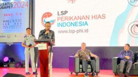 LSP PHI Bersinergi Dorong SDM Ikan Hias Berkompeten pada acara pameran ikan hias dan binatang peliharaan “NUSATIC X NUSAPET 2024, Tangerang (7/06/2024). 