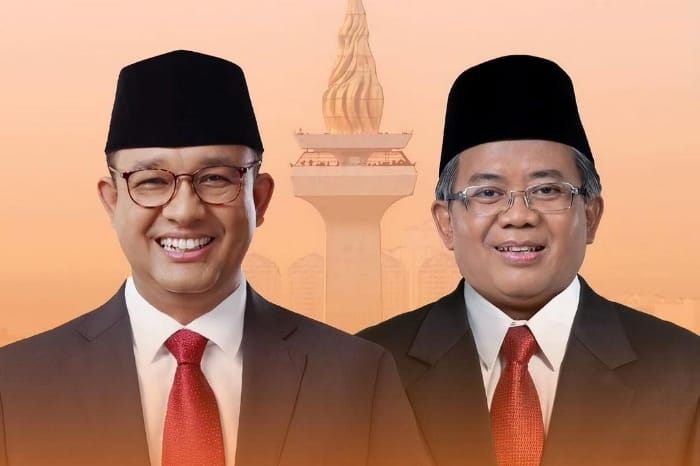 Pasangan Anies Baswedan-Sohibul Iman untuk maju di Pilkada DKI Jakarta 2024.  (Instagram.com @infipop.id)
