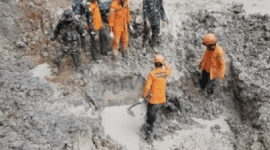 Penambang Emas Masih Tertimbun Longsor di Nagari Sungai Abu, Kabupaten Solok. (Dok. vsi.esdm.go.id)

