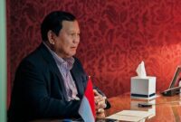 Presiden Prabowo Subianto memimpin rapat terbatas secara virtual. (Dok. Tim Media Prabowo)