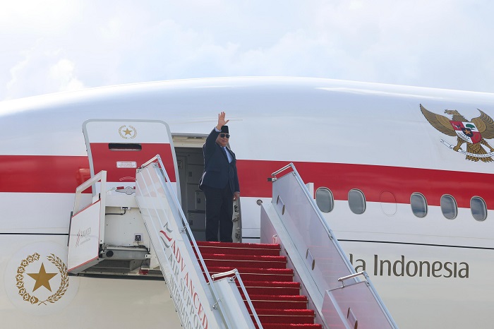 Presiden Prabowo Subianto resmi mengakhiri lawatan kerjanya ke empat negara sahabat dan kembali ke Tanah Air, (Dok. Tim Media Prabowo)

