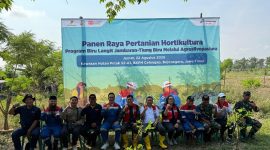 Semangka hasil panen program Biru Langit PEPC mencapai berat 4-5kg per buah berkat irigasi bertenaga surya yang optimal. (Dok. PT Pertamina EP Cepu)

